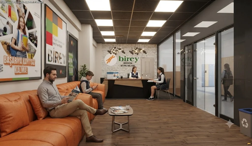 Birey Eğitim Kurumları resepsiyon ve bekleme alanı
